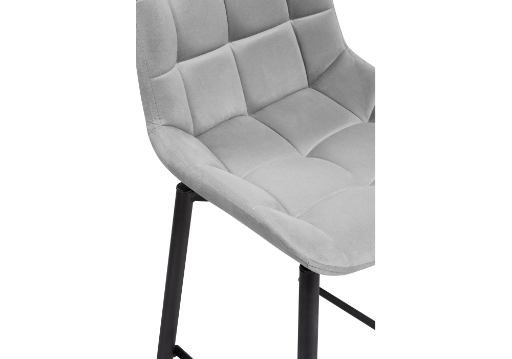 Полубарный стул Алст К крутящийся светло-серый / черный
