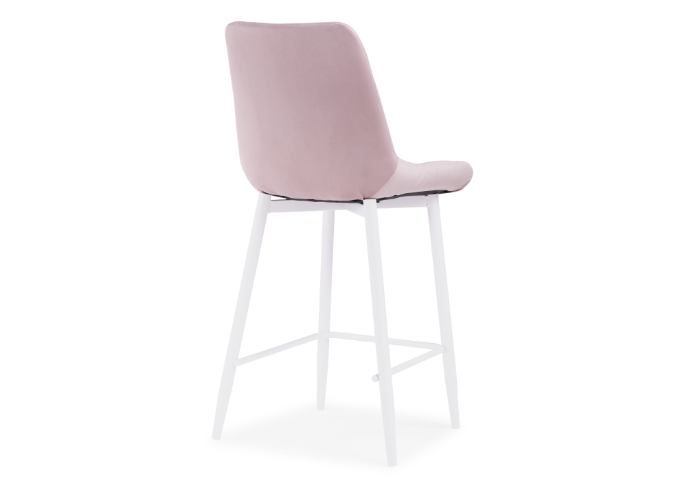 Полубарный стул Алст розовый / белый