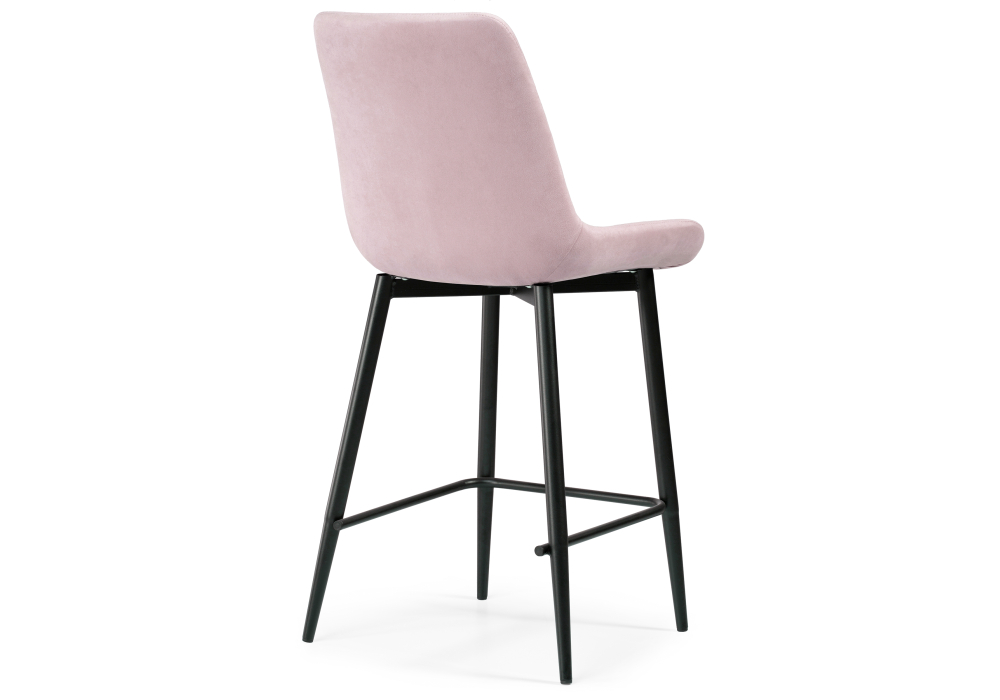 Полубарный стул Алст розовый / черный