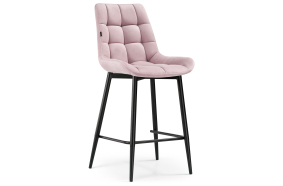 Полубарный стул Алст розовый / черный