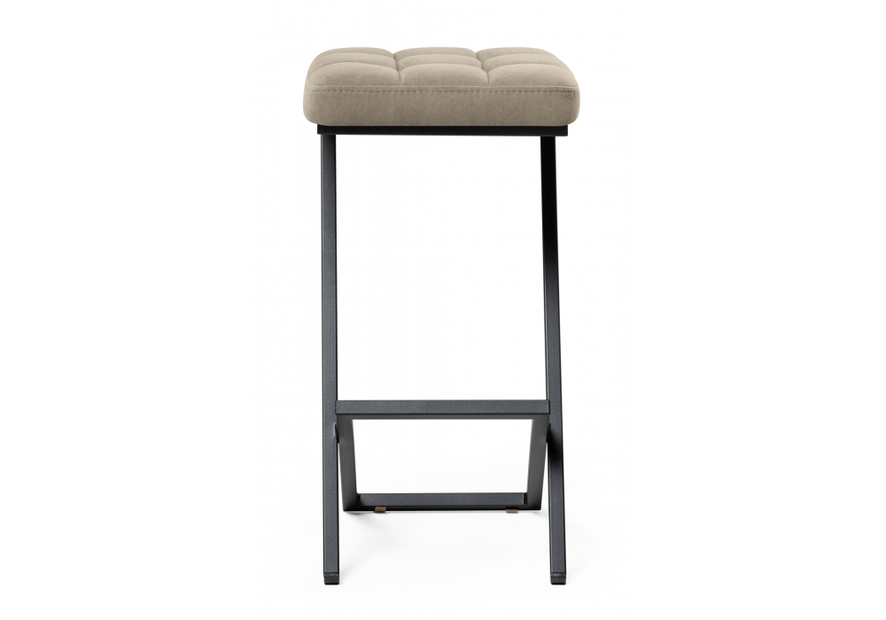 Полубарный стул Амаури микровелюр катания хумус / черный