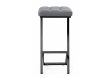 Полубарный стул Амаури микровелюр катания сильвер / черный