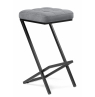 Полубарный стул Амаури микровелюр катания сильвер / черный