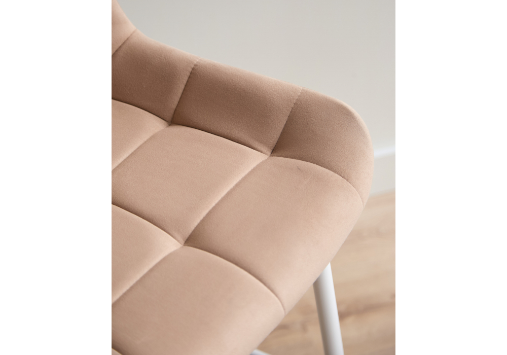 Полубарный стул Челси 360 бежевый (zd 210) / белый