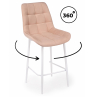 Полубарный стул Челси 360 бежевый (zd 210) / белый