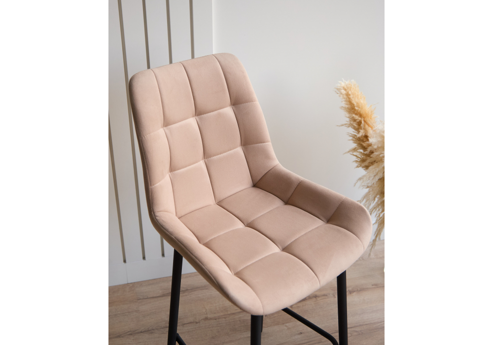 Полубарный стул Челси 360 бежевый (zd 210) / черный