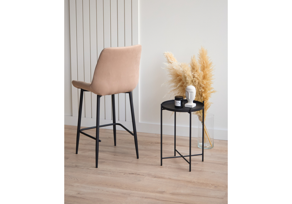 Полубарный стул Челси 360 бежевый (zd 210) / черный