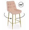 Полубарный стул Челси 360 бежевый (zd 210) / золотой