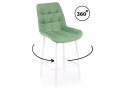 Полубарный стул Челси 360 фисташковый (zd 651) / белый
