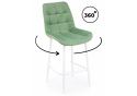 Полубарный стул Челси 360 фисташковый (zd 651) / белый