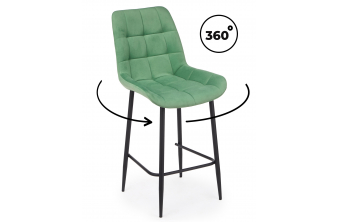 Полубарный стул Челси 360 фисташковый (zd 651) / черный