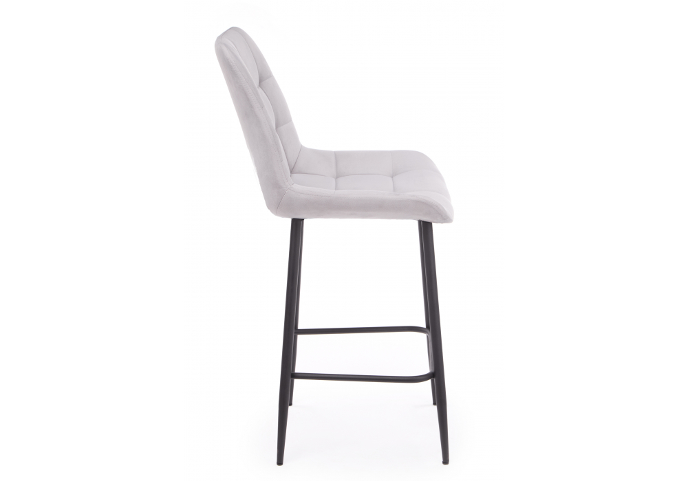 Полубарный стул Челси 360 светло-серый (zd 960) / черный