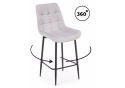 Полубарный стул Челси 360 светло-серый (zd 960) / черный