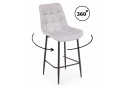 Полубарный стул Челси 360 светло-серый (zd 960) / черный