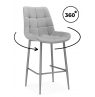 Полубарный стул Челси 360 светло-серый (zd 960) / серый