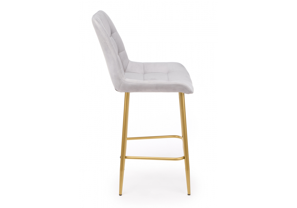 Полубарный стул Челси 360 светло-серый (zd 960) / золотой