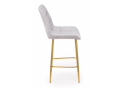 Полубарный стул Челси 360 светло-серый (zd 960) / золотой