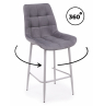 Полубарный стул Челси 360 темно-серый (zd 995) / серый