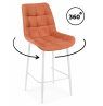 Полубарный стул Челси 360 терракотовый (zd 432) / белый