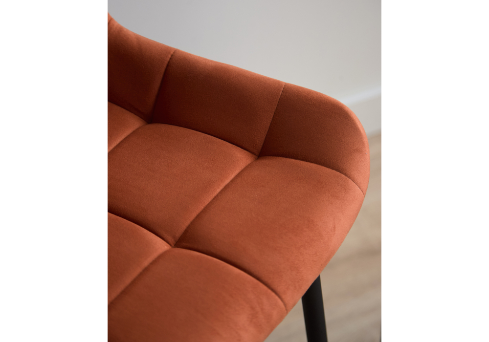 Полубарный стул Челси 360 терракотовый (zd 432) / черный