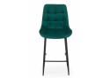 Полубарный стул Челси 360 зеленый (zd 667) / черный