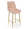 Полубарный стул Челси бежевый (zd 210) / золотой