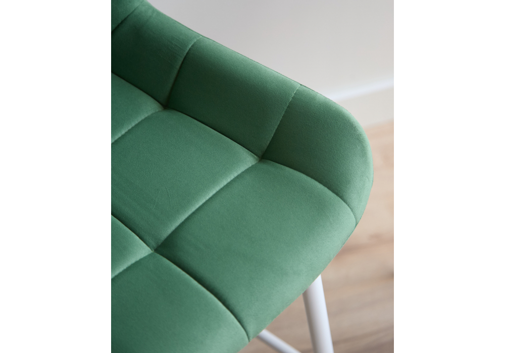 Полубарный стул Челси фисташковый (zd 651) / белый