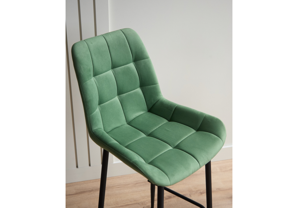 Полубарный стул Челси фисташковый (zd 651) / черный