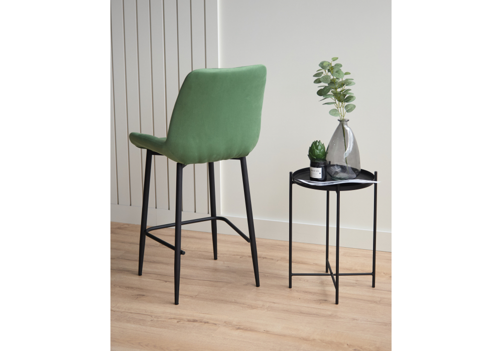 Полубарный стул Челси фисташковый (zd 651) / черный