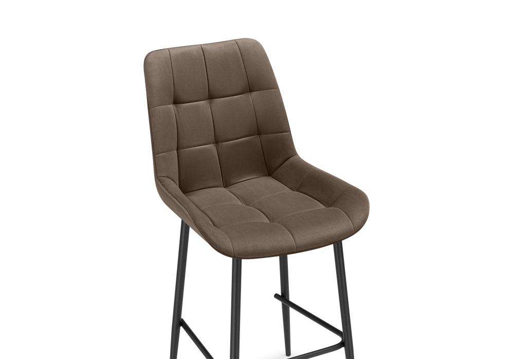 Полубарный стул Челси коричневый (zd 233) / черный