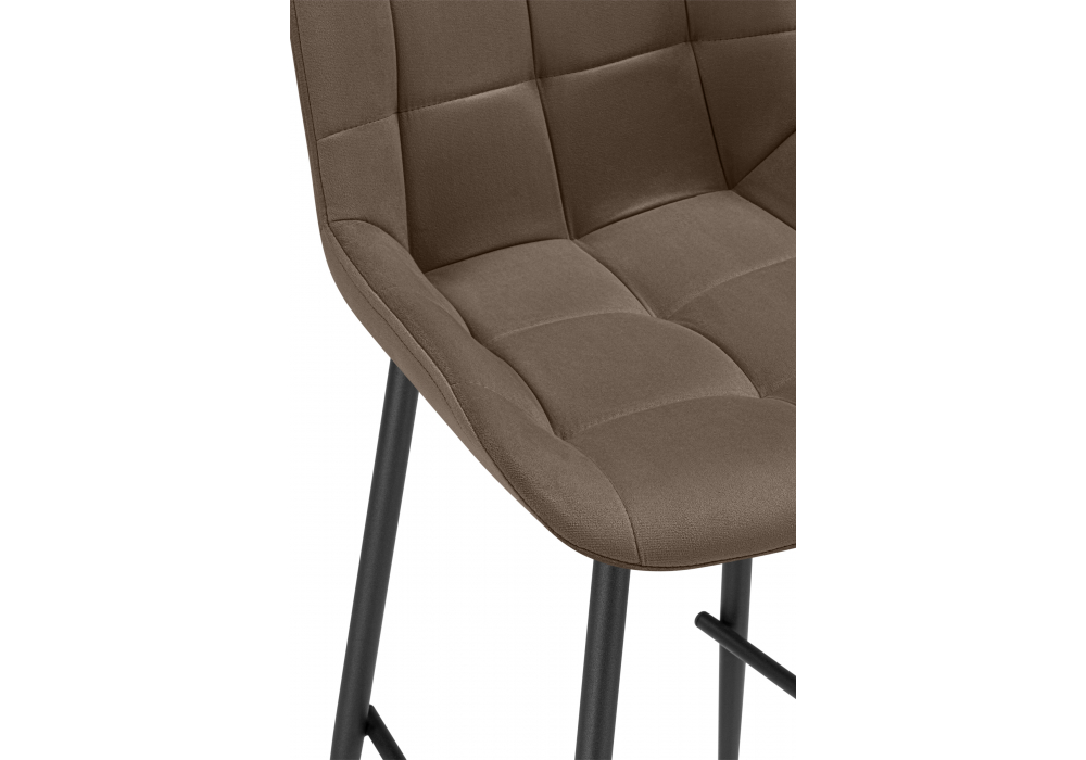 Полубарный стул Челси коричневый (zd 233) / черный