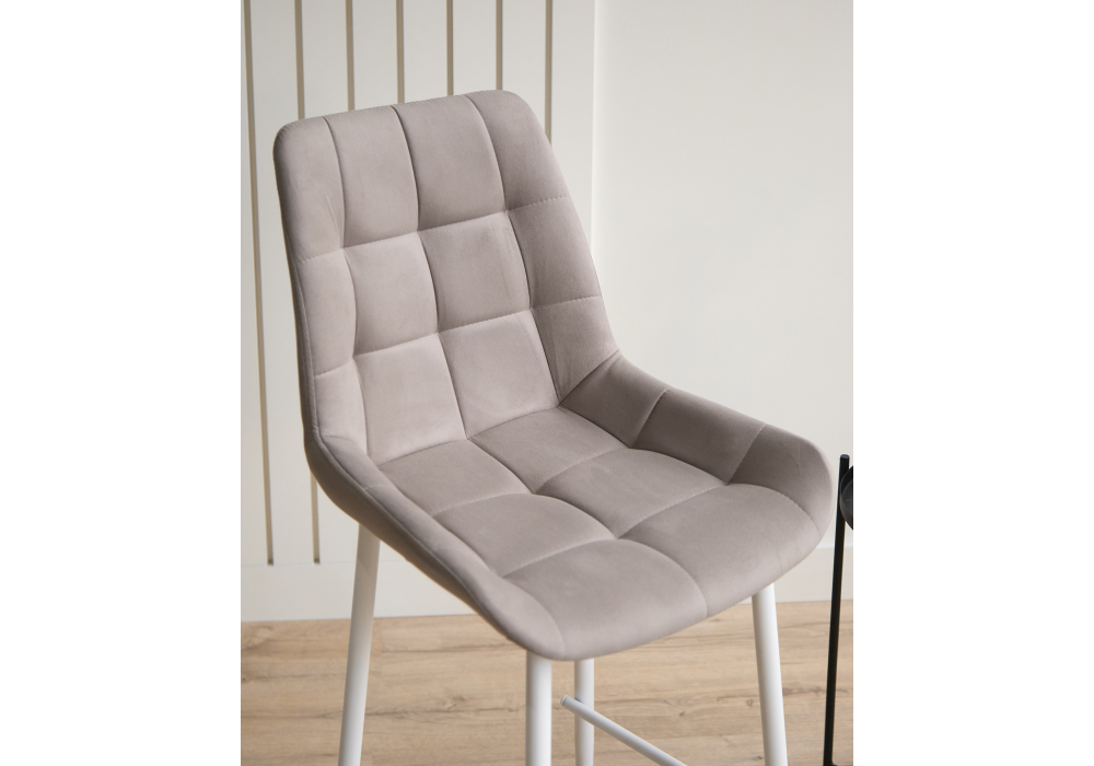 Полубарный стул Челси латте (zd 290) / белый