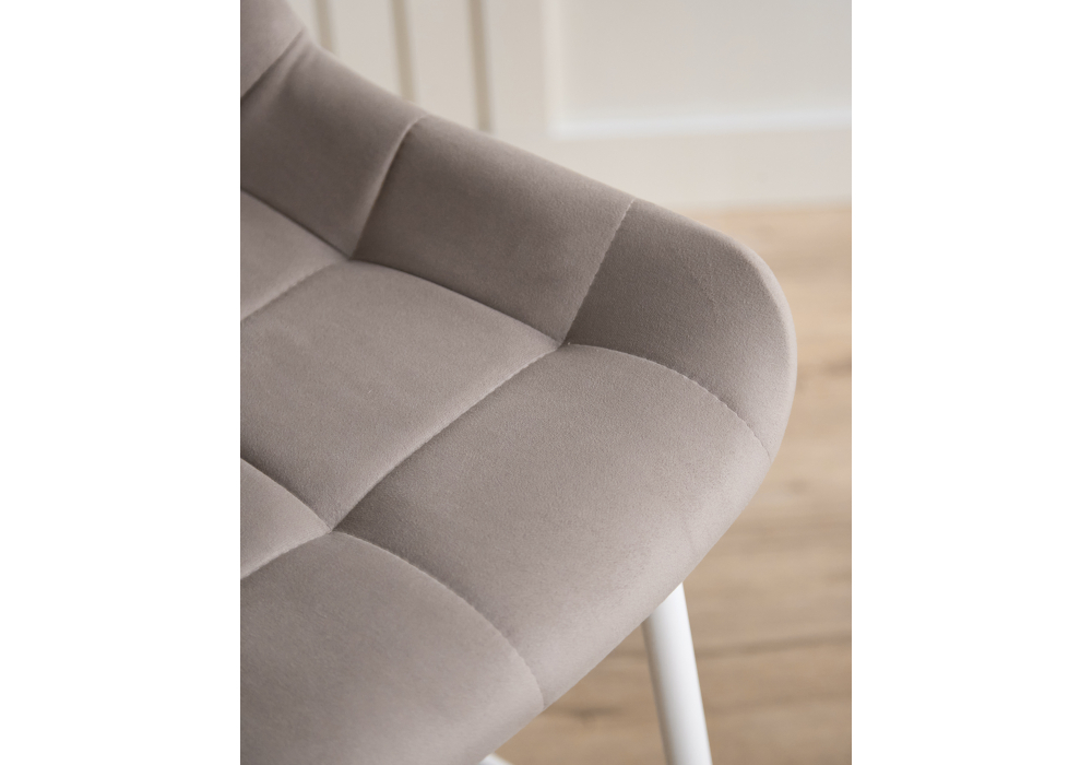 Полубарный стул Челси латте (zd 290) / белый