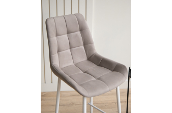 Барный стул Paskal white / chrome