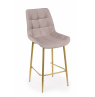 Полубарный стул Челси латте (zd 290) / золотой