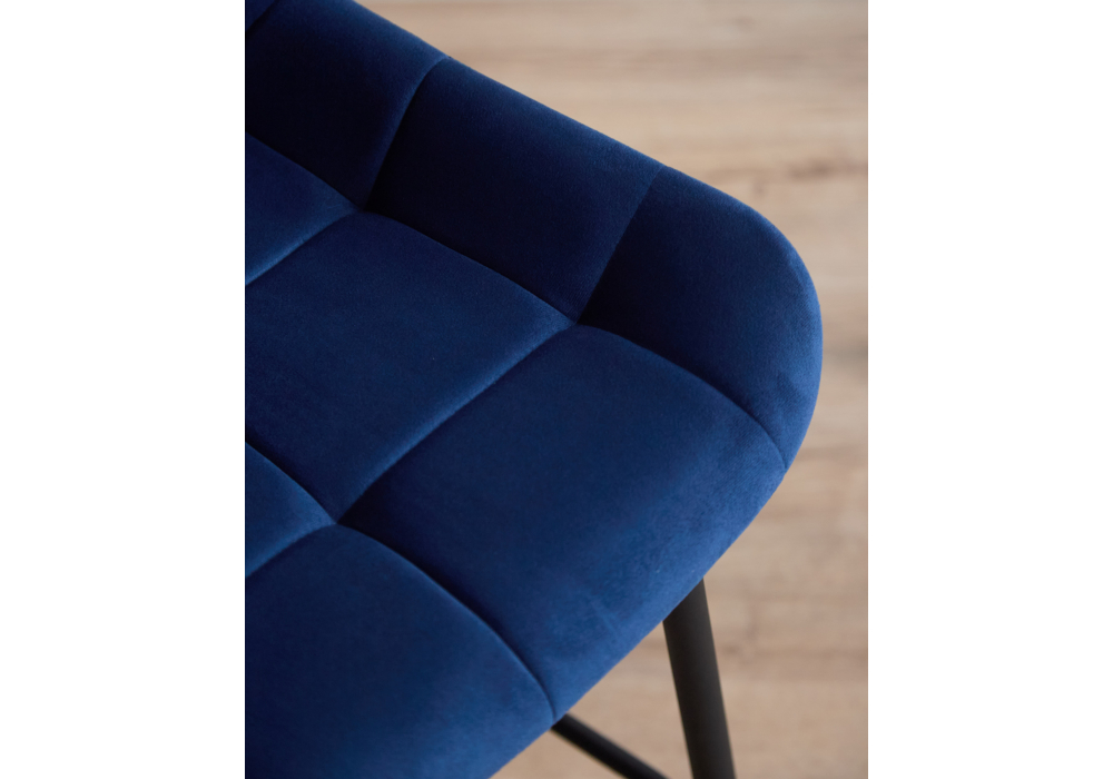 Полубарный стул Челси синий (zd 798) / черный