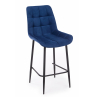 Полубарный стул Челси синий (zd 798) / черный