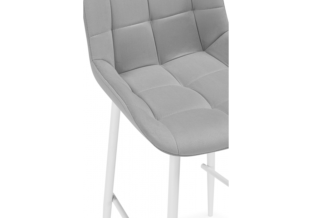 Полубарный стул Челси светло-серый (zd 960) / белый