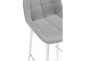 Полубарный стул Челси светло-серый (zd 960) / белый