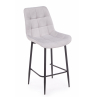 Полубарный стул Челси светло-серый (zd 960) / черный
