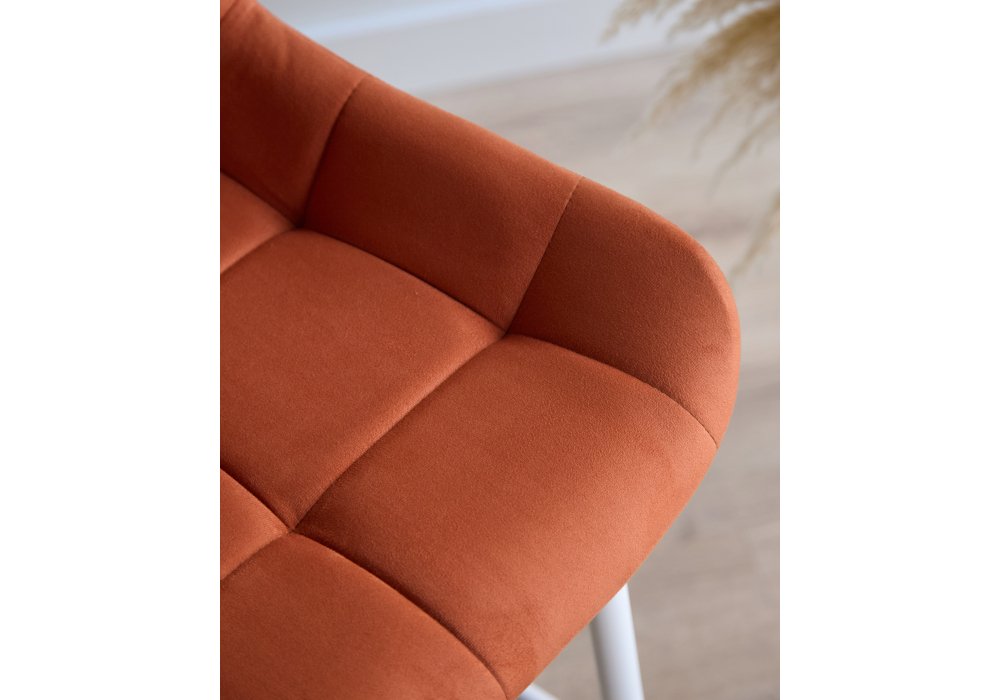 Полубарный стул Челси терракотовый (zd 432) / белый