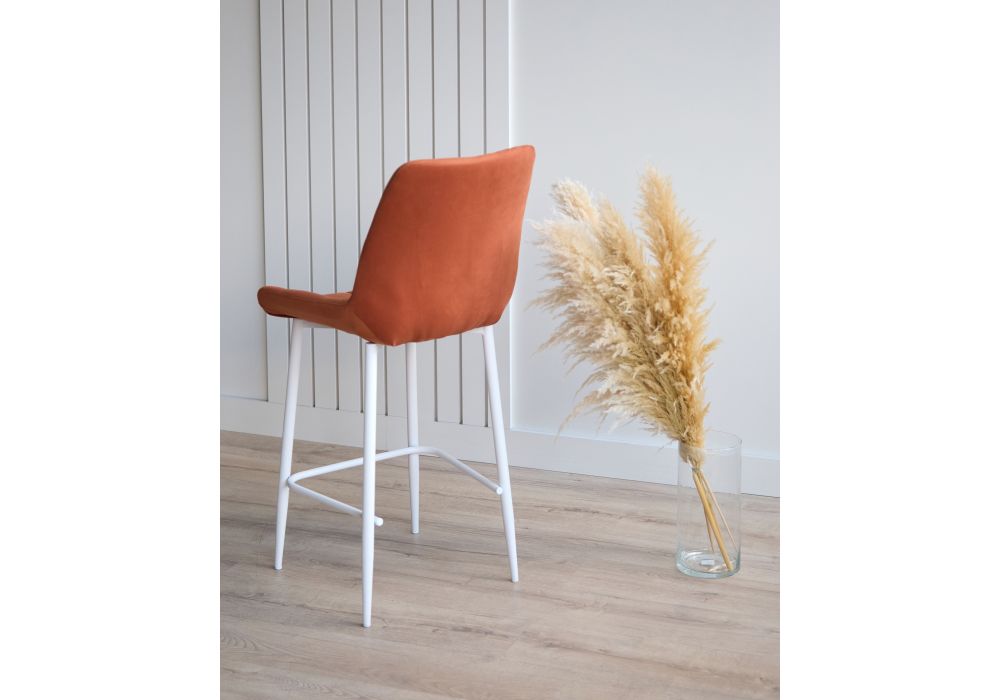 Полубарный стул Челси терракотовый (zd 432) / белый