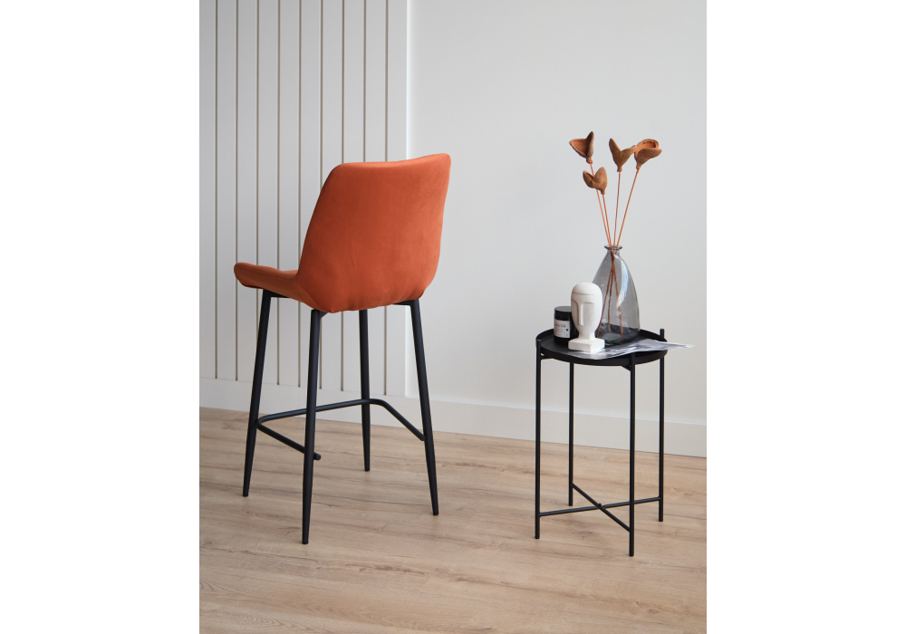 Полубарный стул Челси терракотовый (zd 432) / черный