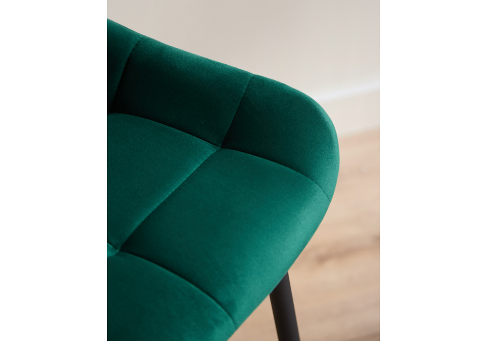 Полубарный стул Челси зеленый (zd 667) / черный