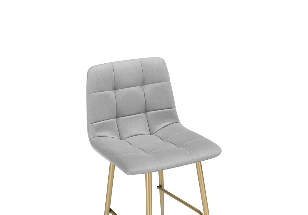 Полубарный стул Чилли Мини светло-серый (zd 960) / золотой