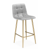 Полубарный стул Чилли Мини светло-серый (zd 960) / золотой