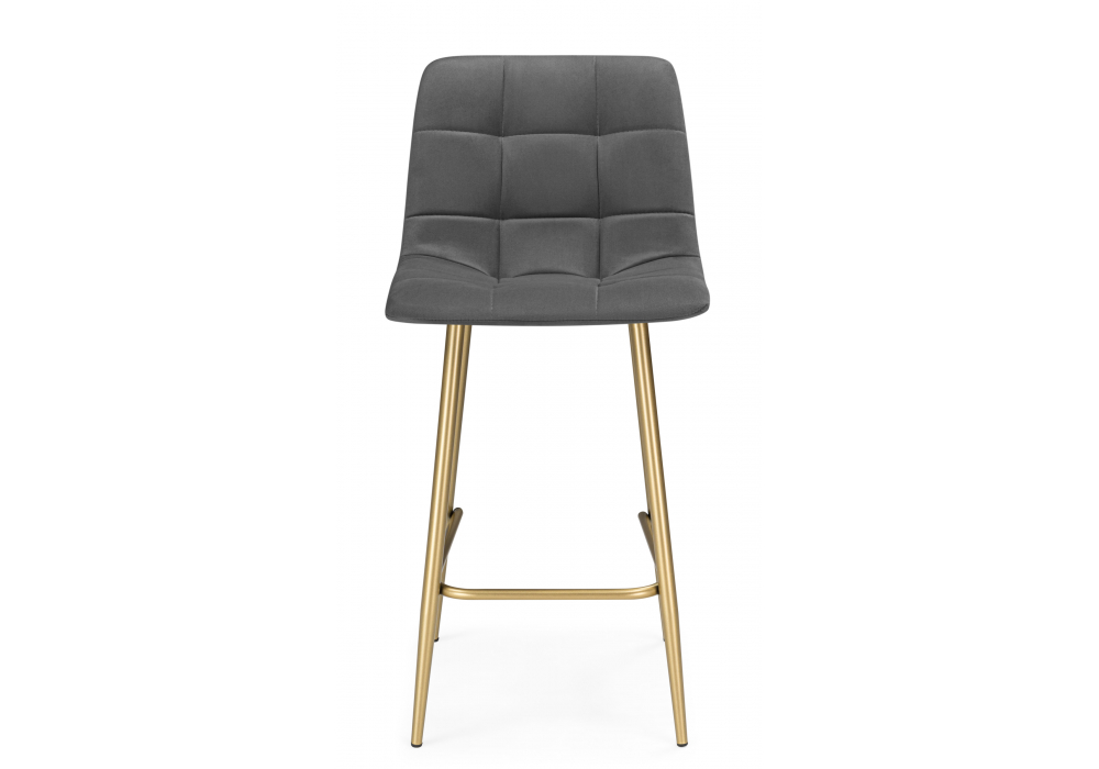 Полубарный стул Чилли Мини темно-серый (zd 995) / золотой