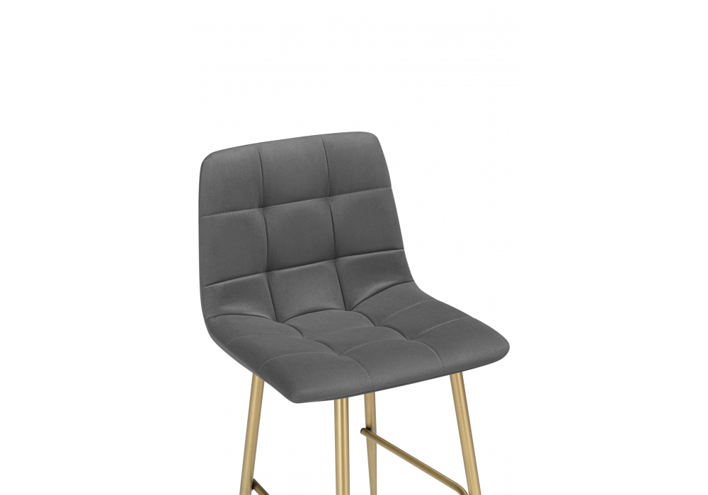 Полубарный стул Чилли Мини темно-серый (zd 995) / золотой