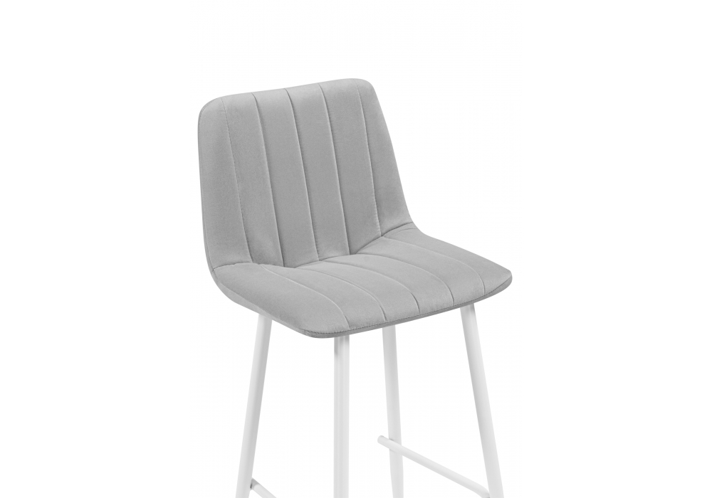 Полубарный стул Дани Мини светло-серый (zd 960) / белый