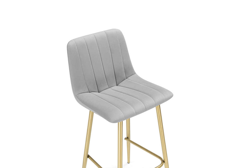Полубарный стул Дани Мини светло-серый (zd 960) / золотой